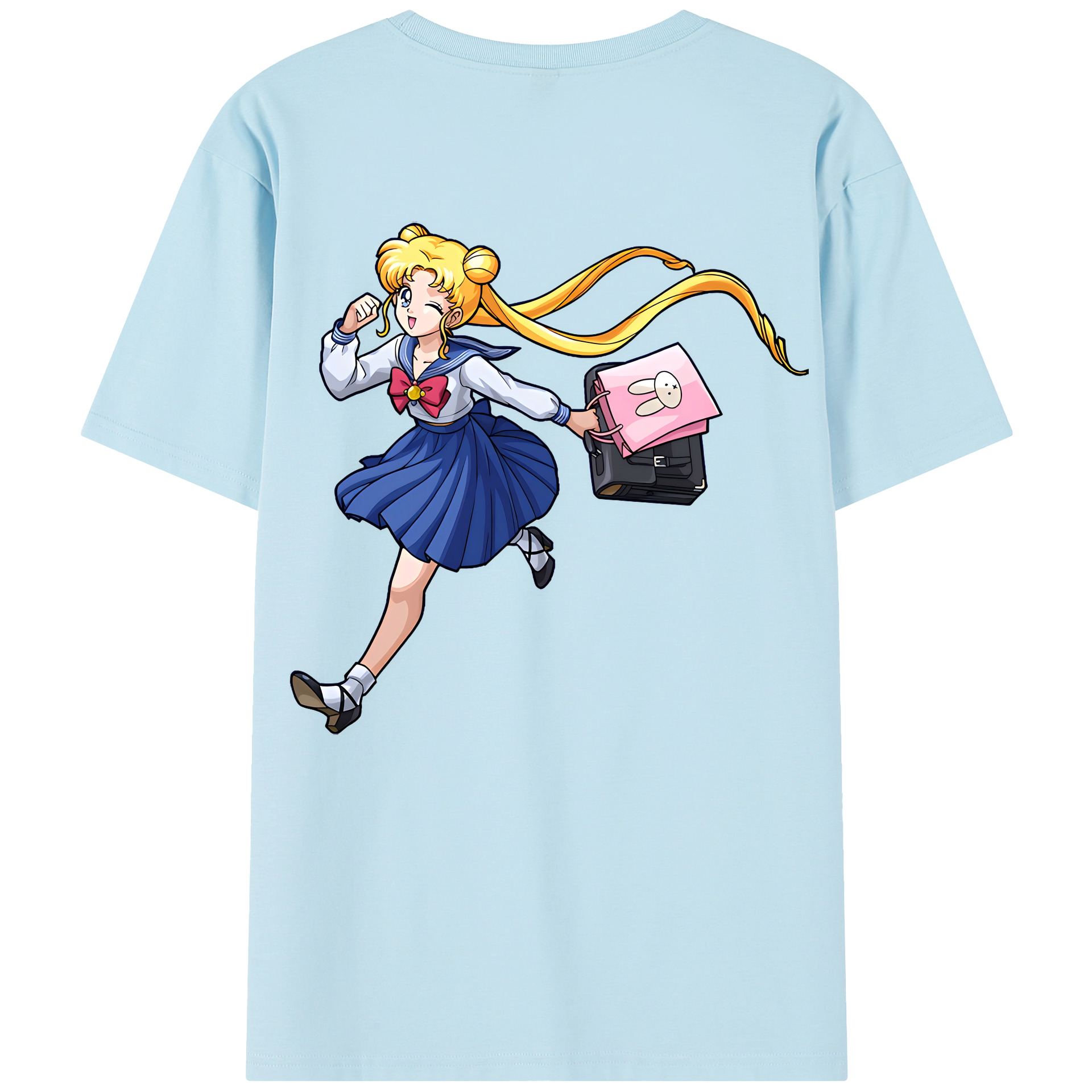 （画像用） 美少女戦士セーラームーン 愛野 美奈子 あいの みなこ Sailor Moon Aino Minako 綿100％半袖Tシャツ（背面プリント）